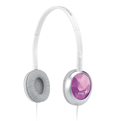 AUDIFONO DJ GENIUS GHP-400S BRILLO ROSA 0